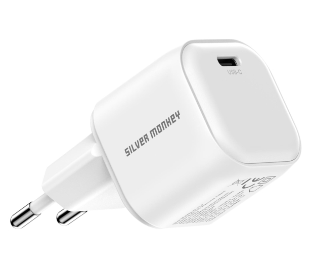 Silver Monkey Ładowarka GaN Smart Uno 100W Biała - 1572479 - zdjęcie 3